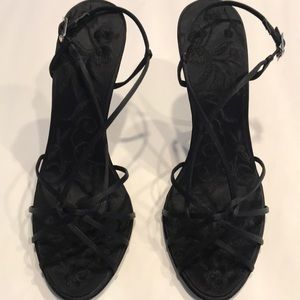 Badgley Mischka ,satin heels
